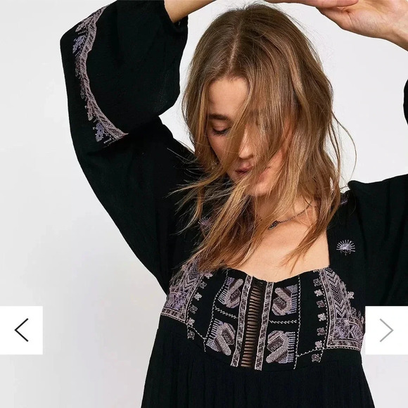 Free People Rhiannon Embroidered Mini Dress - Picture 3 of 10